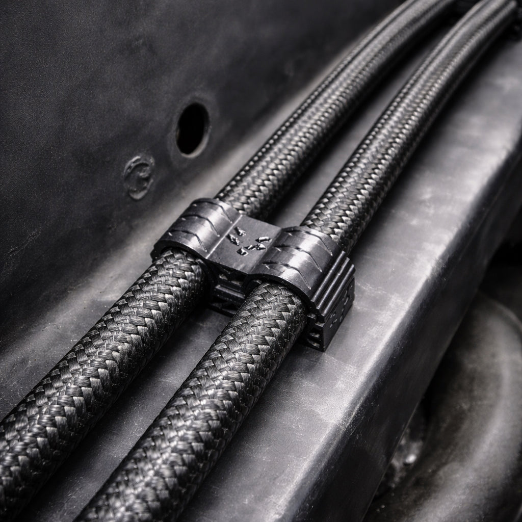 AN LINE Dual Mountable Hose Clamp Separator and Cable Management Organizer